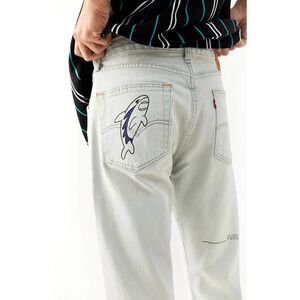 NWT‎ MENS LEVIS 501 '93 STRAIGHT CROPPED JEANS~LIGHT~SZ 36